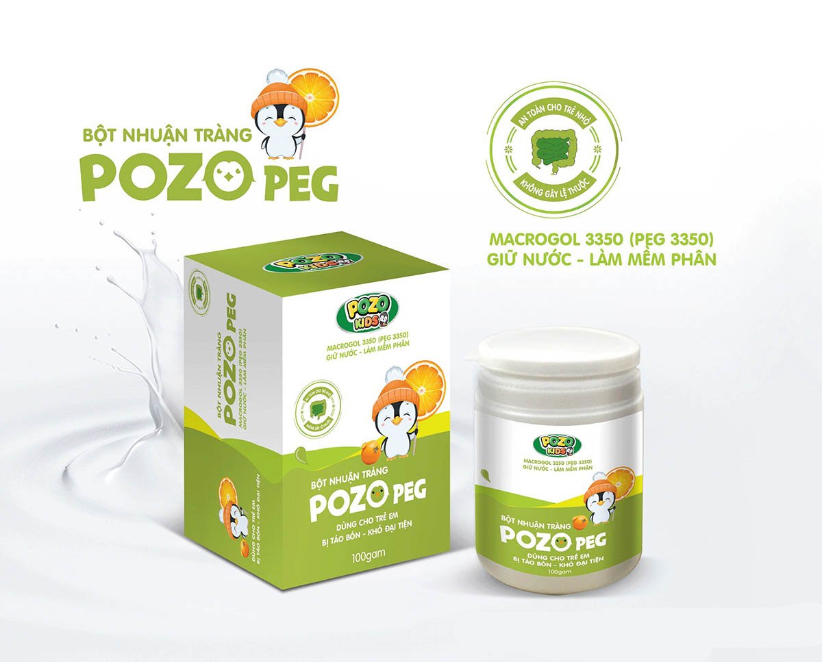 Bột nhuận tràng Pozo Peg - ngăn ngừa táo bón
