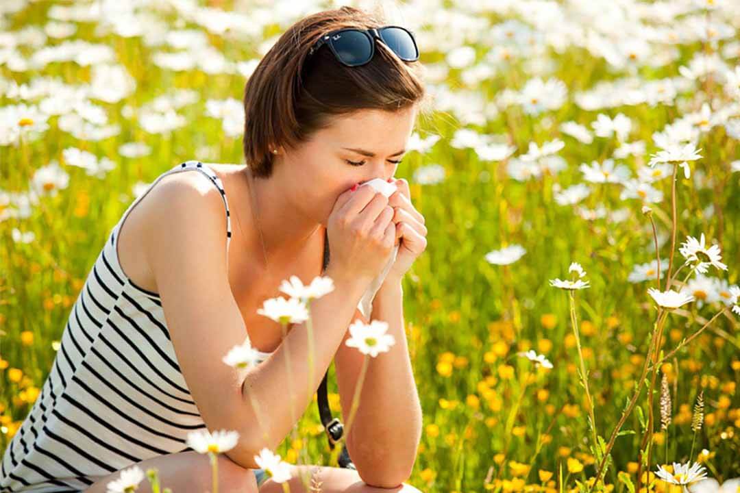 Tránh tiếp xúc với phấn hoa để giảm nguy cơ dị ứng thời tiết