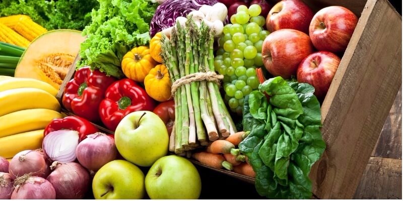 Ăn nhiều hoa quả và rau xanh