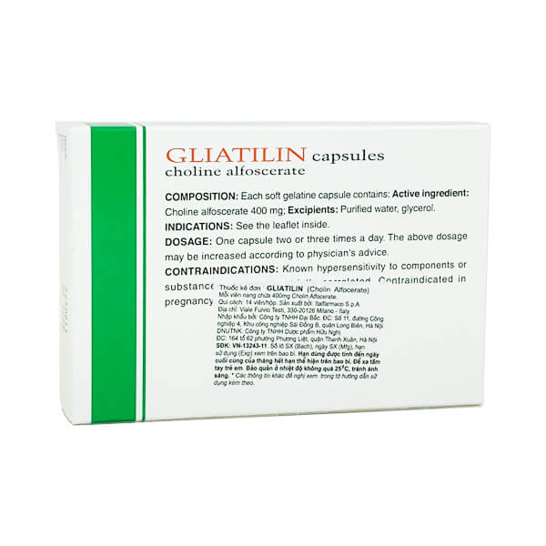 Gliatilin 400mg - Giải pháp cho người đột quỵ