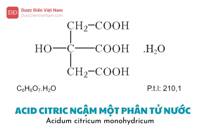 Acid citric ngậm một phân tử nước