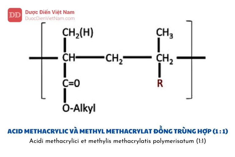 Acid methacrylic và methyl methacrylat đồng trùng hợp (1 : 1)