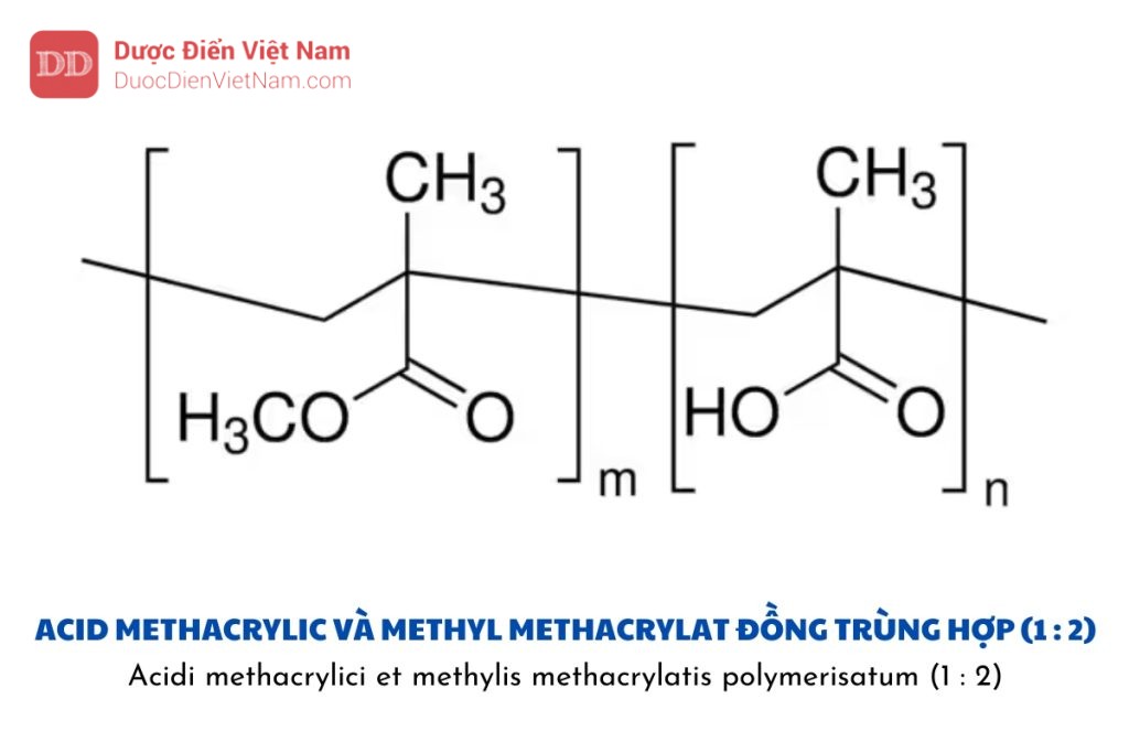 Acid methacrylic và methyl methacrylat đồng trùng hợp (1 : 2)