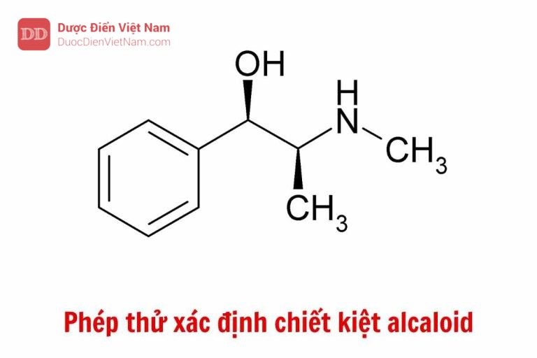 Phép thử xác định chiết kiệt alcaloid