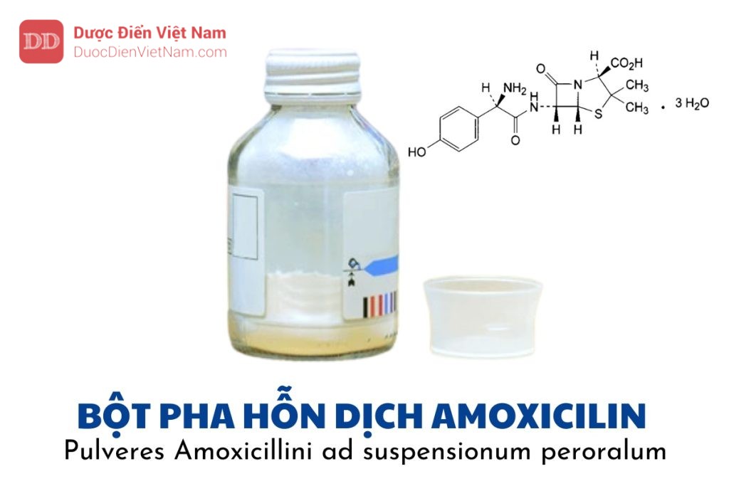 bột pha hỗn dịch Amoxicilin