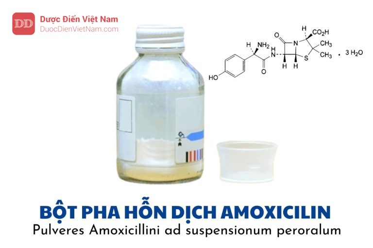 bột pha hỗn dịch Amoxicilin