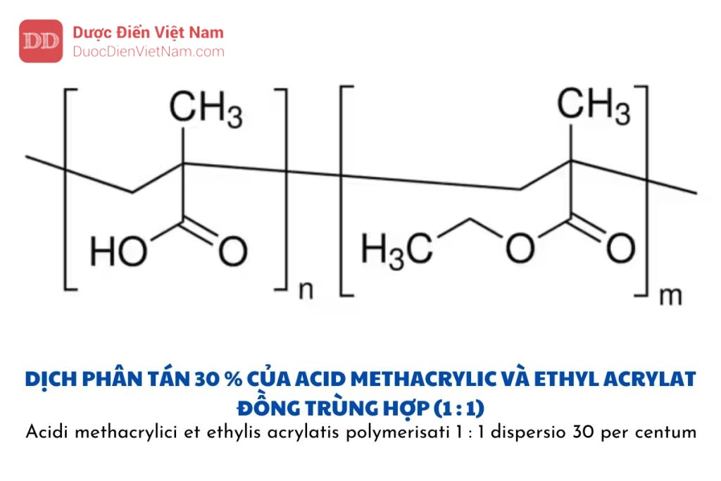 Dịch phân tán 30% của acid methacrylic và ethyl acrylat đồng trùng hợp (1 : 1)