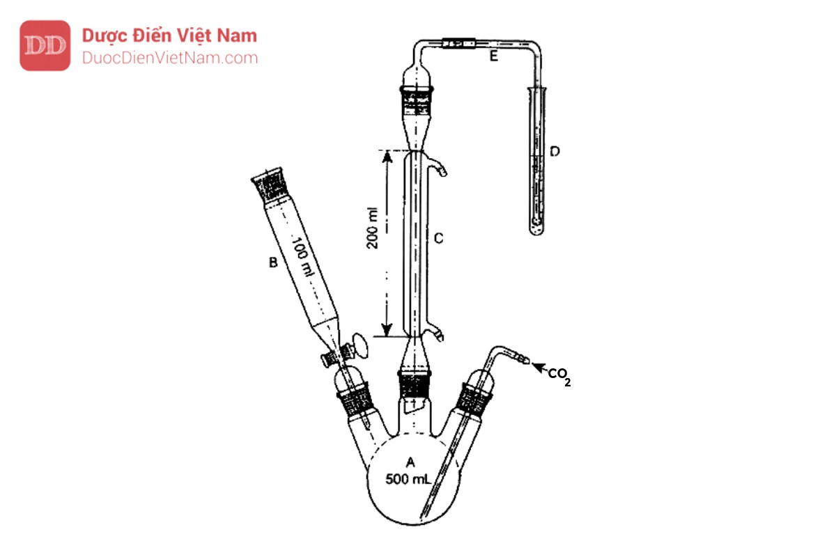 Hình 7.9 - Dụng cụ xác định Lưu huỳnh dioxyd