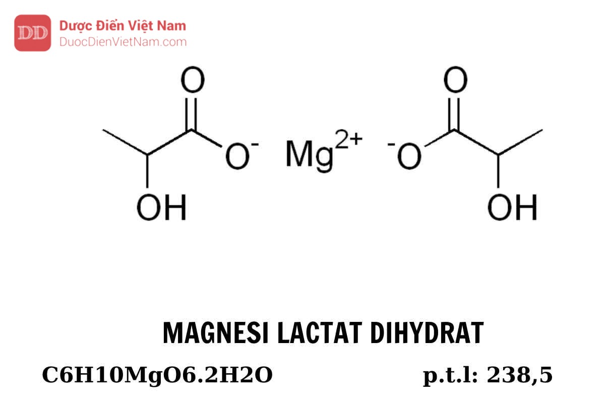 MAGNESI LACTAT DIHYDRAT (Magnesii lactas dihydricus) - Dược điển Việt Nam 5