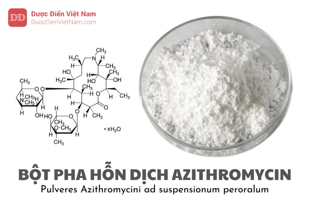 bột pha hỗn dịch Azithromycin