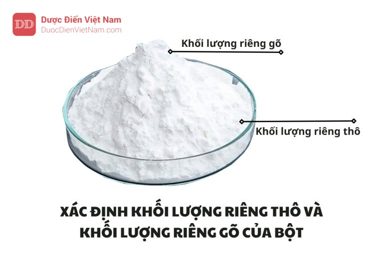 XÁC ĐỊNH KHỐI LƯỢNG RIÊNG THÔ VÀ KHỐI LƯỢNG RIÊNG GÕ CỦA BỘT