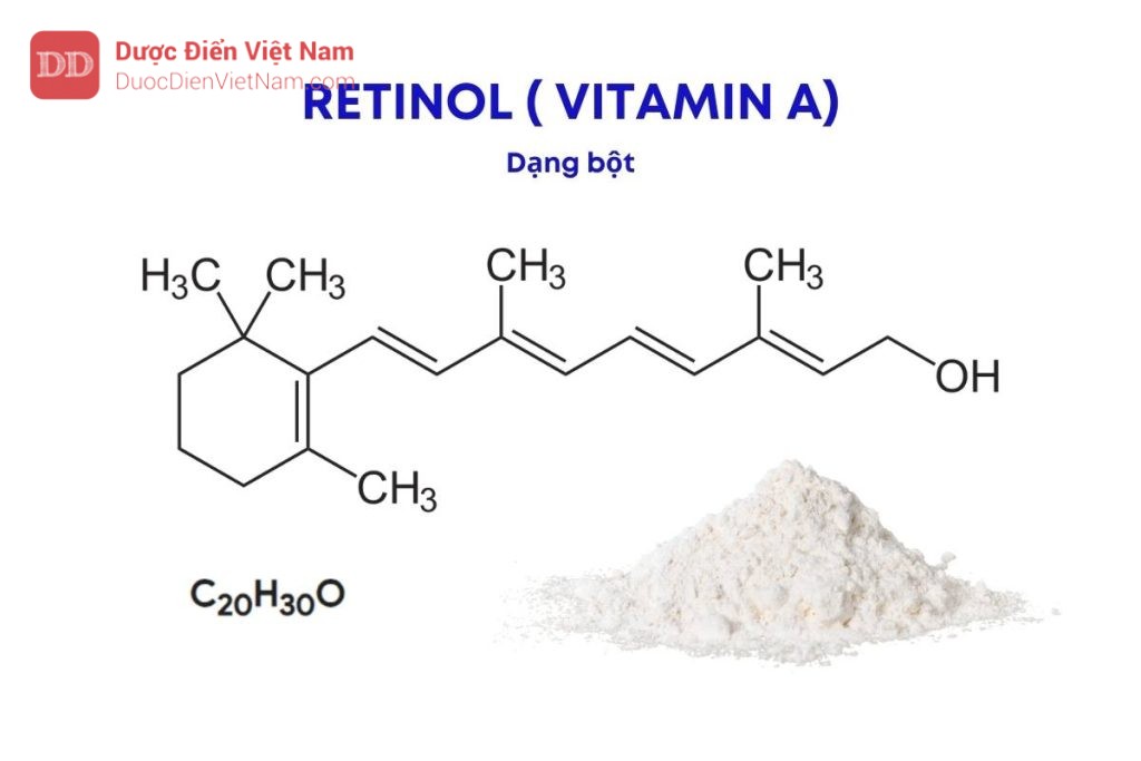 RETINOL ( VITAMIN A) TỔNG HỢP ĐẬM ĐẶC DẠNG BỘT