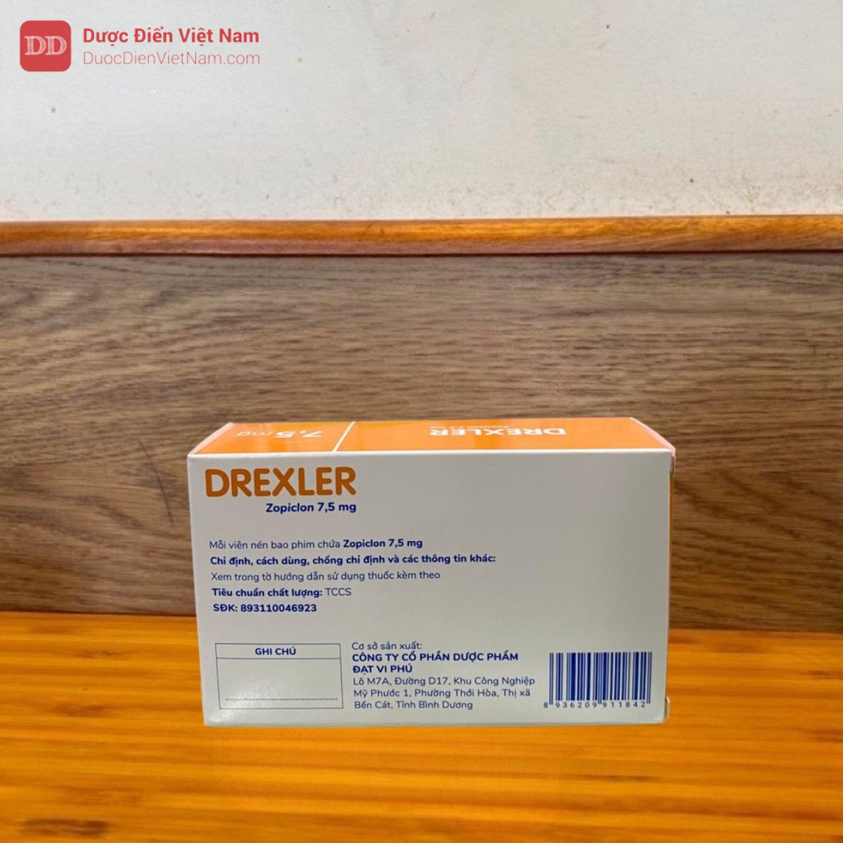 Thuốc Drexler 7,5mg điều trị các rối loạn về giấc ngủ