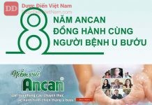 Ancan đã có 8 năm đồng hành cùng với bệnh nhân U Bướu
