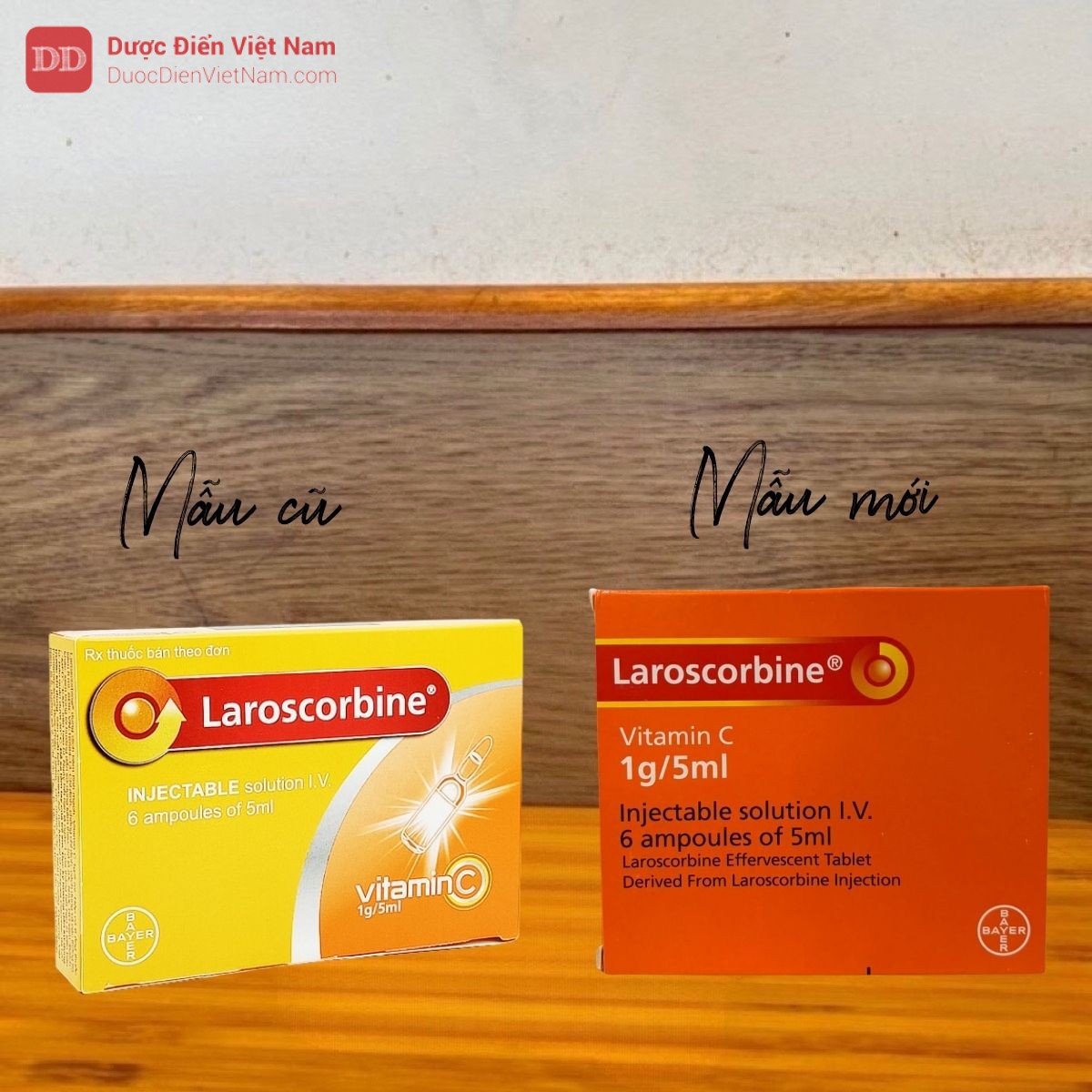 Thuốc Laroscorbine 1g/5ml cũ - mới