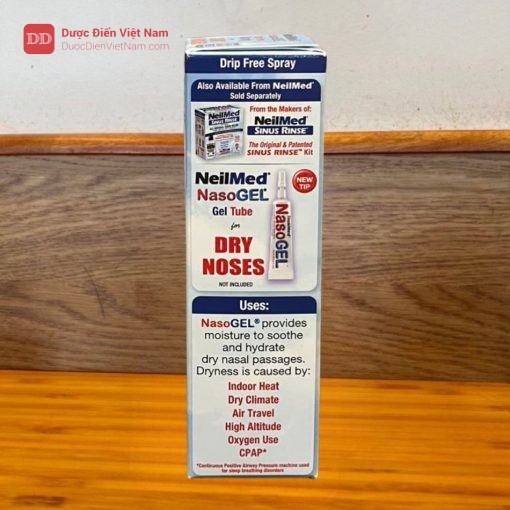 Mặt bên NeilMed NasoGel for DRY NOSES