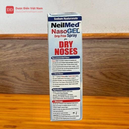 Mặt bên NeilMed NasoGel for DRY NOSES