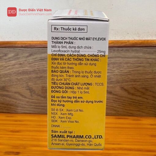 Eylevox Ophthalmic Drops - Điều trị viêm bờ mi