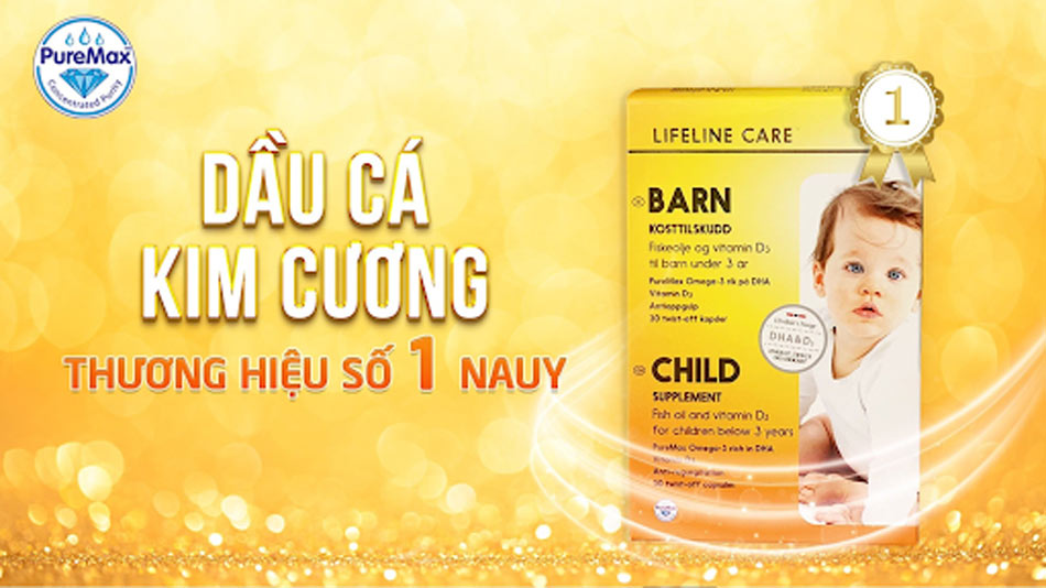 Hãy cùng Lifeline Care Child - Dầu cá Kim Cương đồng hành cùng con trên những bước đi đầu đời! 