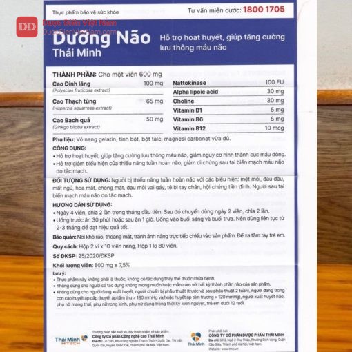 Dưỡng Não Thái Minh