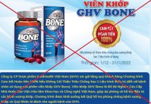 TPBVSK Viên khớp GHV Bone vi phạm quy định của pháp luật về quảng cáo