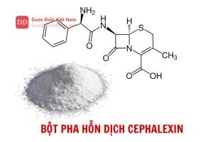 Bột pha hỗn dịch Cephalexin - Dược điển Việt Nam 5 bản bổ sung