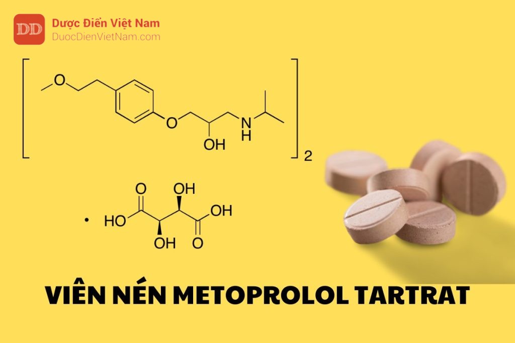 Viên nén Metoprolol Tartrat