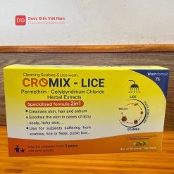 Dầu Tắm Gói Cromix Lice - Giúp làm sạch hiệu quả bã nhờn trên da, tóc và da đầu