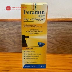 Feramin lăn xịt giúp dịu mát da, ngăn ngừa kích ứng