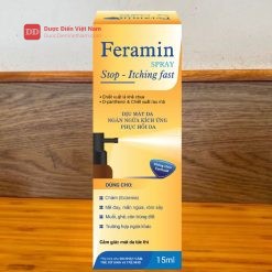 Feramin lăn xịt giúp dịu mát da, ngăn ngừa kích ứng