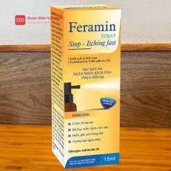 Feramin lăn xịt giúp dịu mát da, ngăn ngừa kích ứng