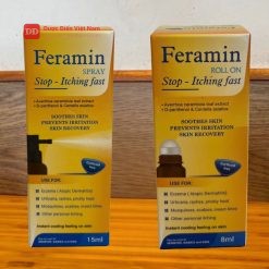 Feramin lăn xịt giúp dịu mát da, ngăn ngừa kích ứng