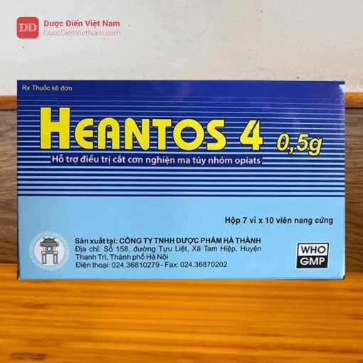 Heantos 4 - Giúp hỗ trợ điều trị cai nghiện các chất thuộc nhóm opiat