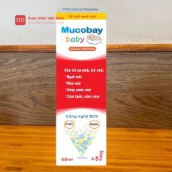 Xịt Mũi Biển Sâu Mucobay Baby - Giúp giảm nghẹt mũi, chảy nước mũi do cảm cúm