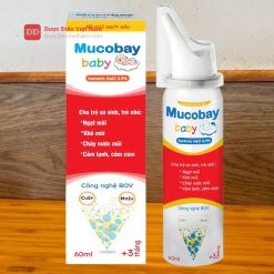 Xịt Mũi Biển Sâu Mucobay Baby - Giúp giảm nghẹt mũi, chảy nước mũi do cảm cúm