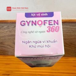 Xịt GYNOFEN - Giúp vệ sinh vùng kín, ngăn ngừa vi khuẩn, nấm