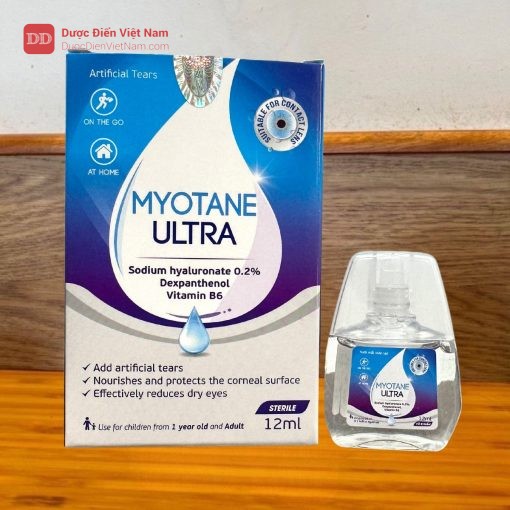 Nước mắt nhân tạo Myotane Ultra - Giúp bôi trơn, nuôi dưỡng và bảo vệ mắt