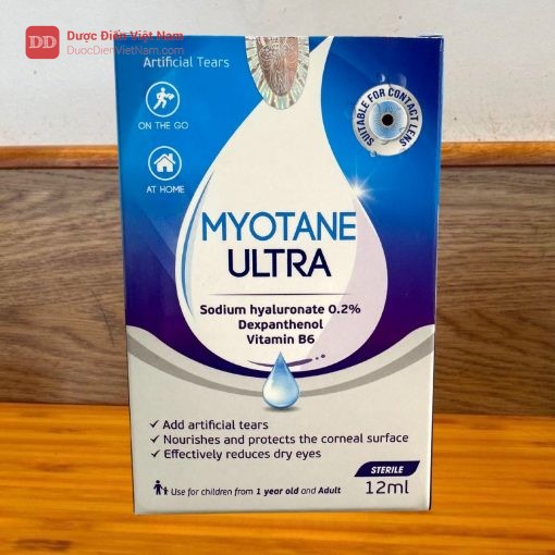 Nước mắt nhân tạo Myotane Ultra - Giúp bôi trơn, nuôi dưỡng và bảo vệ mắt