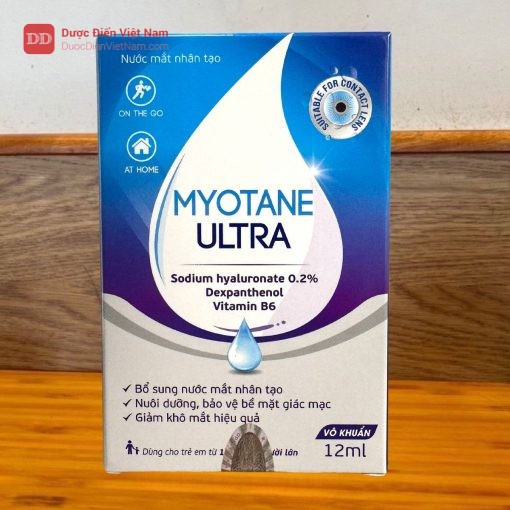 Nước mắt nhân tạo Myotane Ultra - Giúp bôi trơn, nuôi dưỡng và bảo vệ mắt