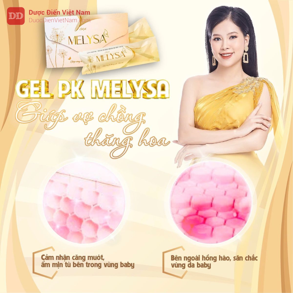 Gel PK MELYSA - Giúp duy trì độ ẩm, cân bằng pH âm đạo
