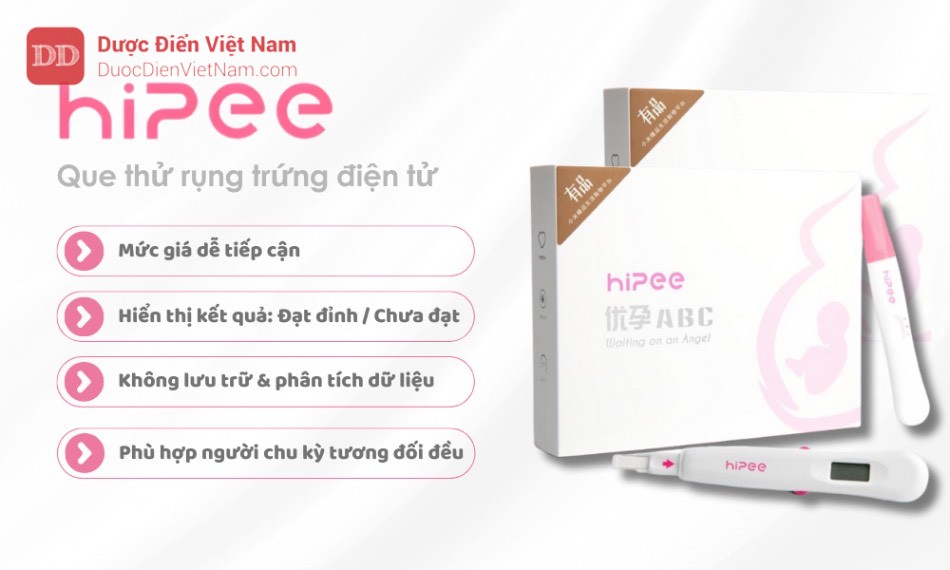 Que thử rụng trứng điện tử HiPee ABC