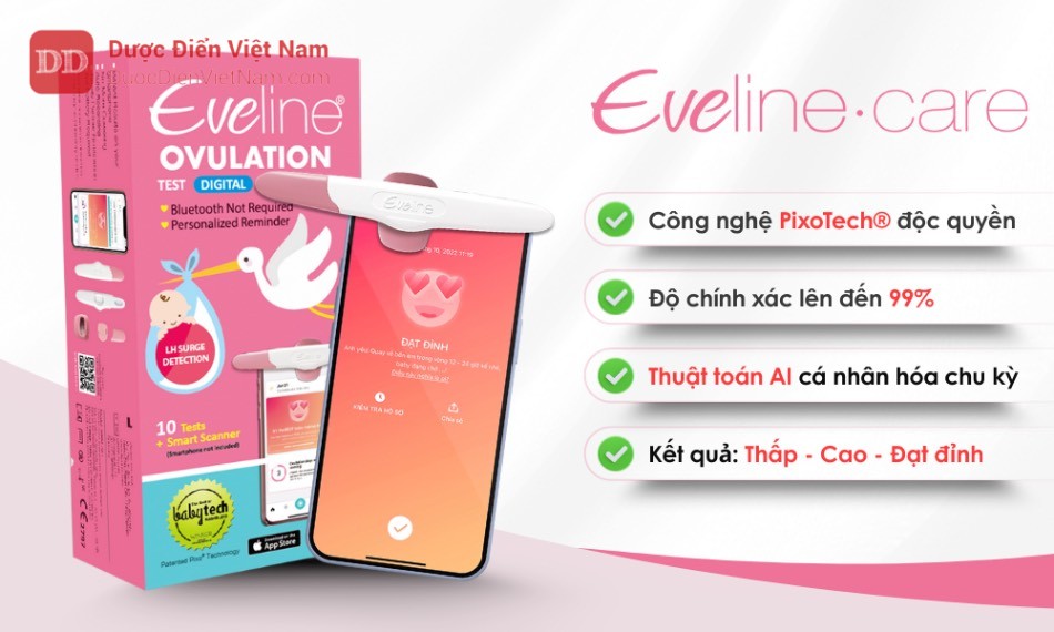 Hỗ trợ xác định thời điểm rụng trứng cùng Eveline Care