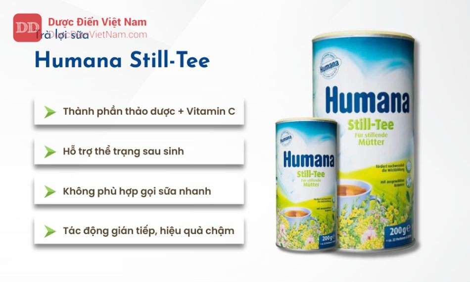 Humana Still-Tee hỗ trợ bồi dưỡng thể trạng sau sinh, giúp duy trì dòng sữa ổn định 