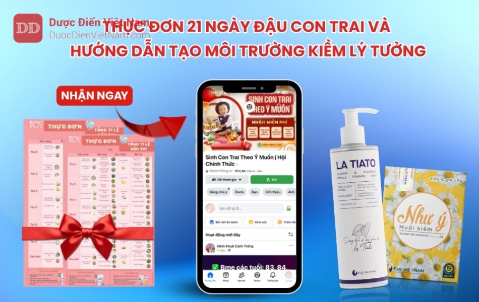 Cách tạo môi trường kiềm lý tưởng đậu bé trai