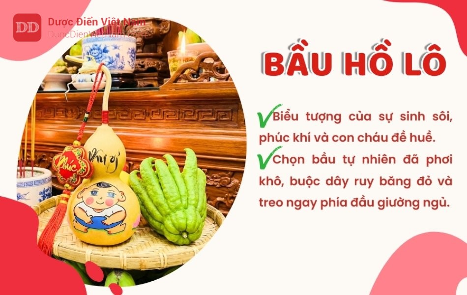 Bầu hồ lô mang lại niềm tin cầu mong quý tử