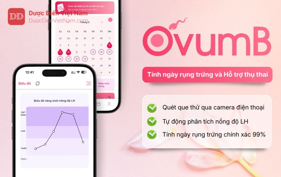 OvumB dự đoán ngày rụng trứng chính xác lên đến 99%, tăng khả năng thụ thai tự nhiên