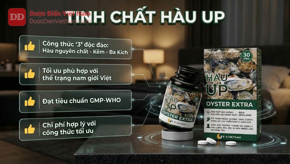 Hàu UP là tinh chất hàu dẫn đầu về mức độ phù hợp cho nam giới Việt