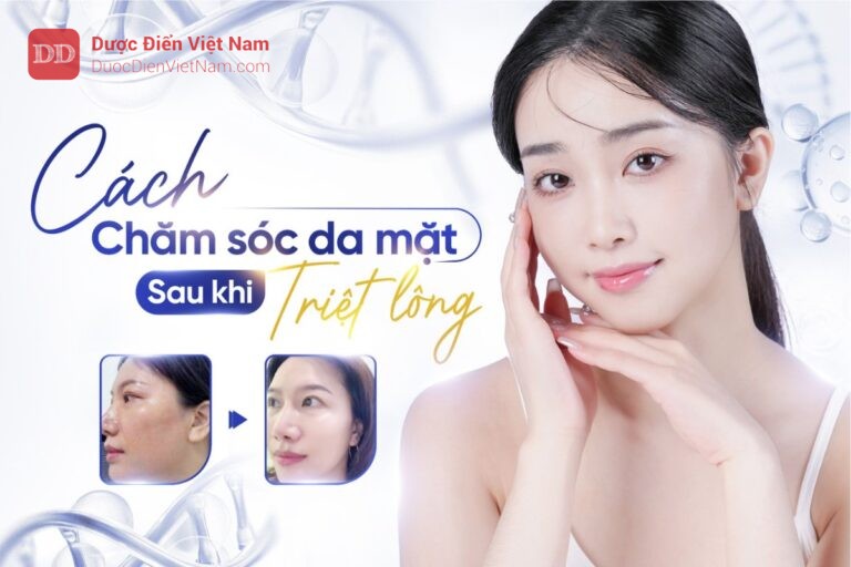 Cách chăm sóc da mặt sau khi triệt lông​ không gây thâm sạm