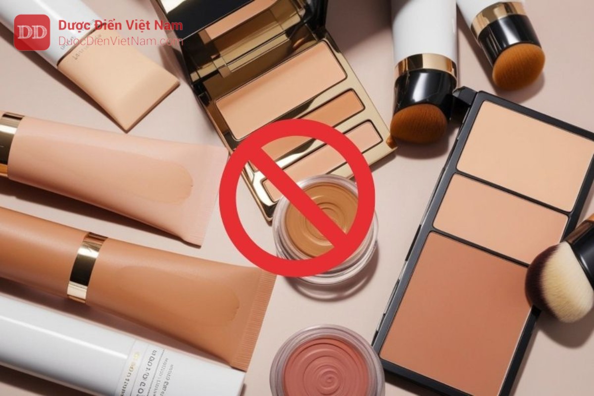 Hạn chế dùng mỹ phẩm trang điểm lên da trong 24 giờ đầu sau triệt.