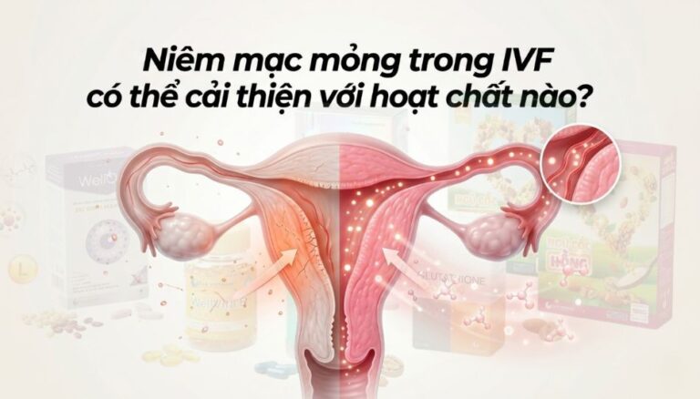 Niêm mạc mỏng trong IVF Có thể cải thiện với hoạt chất nào?